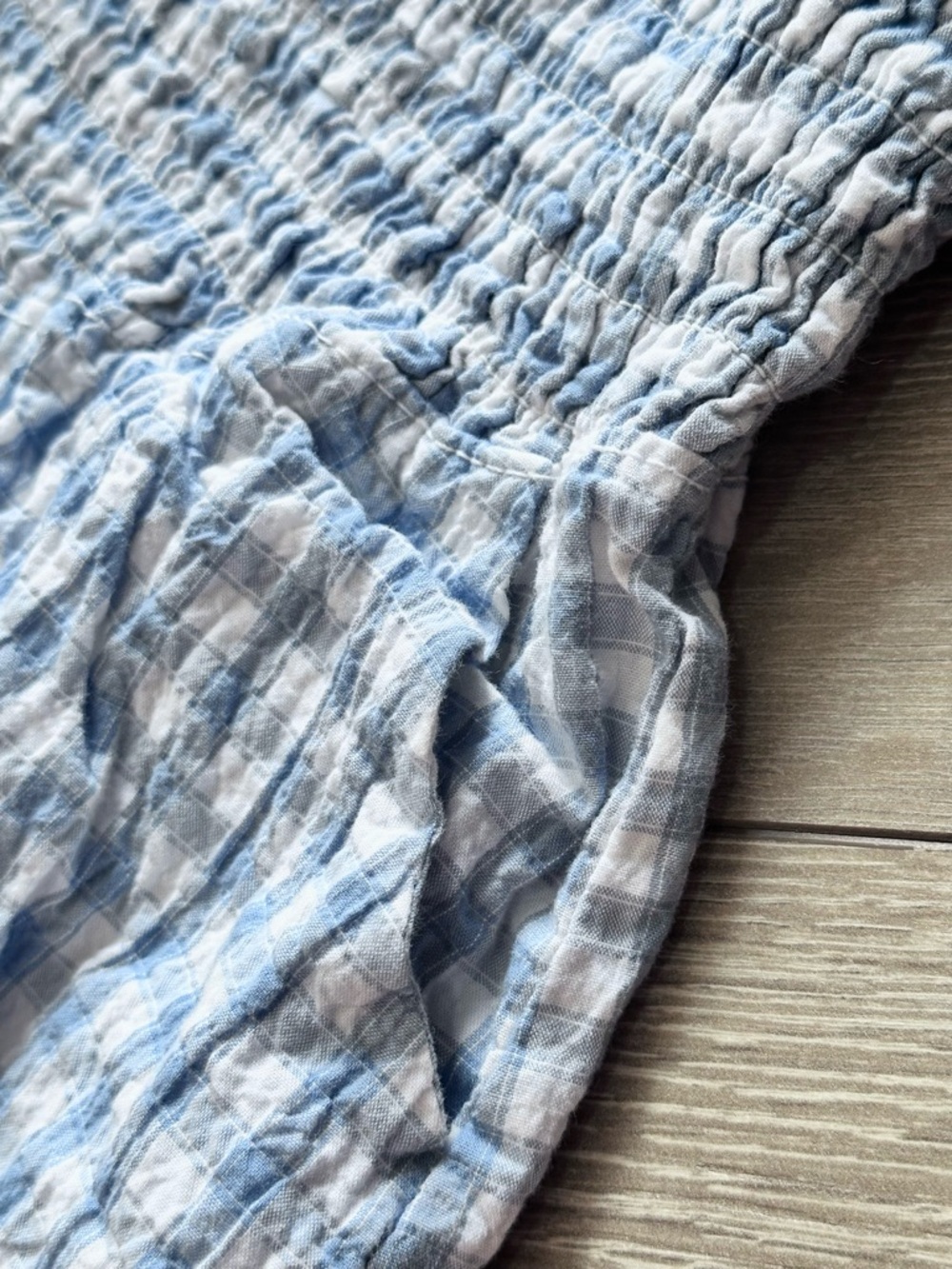 Sincerely Jules Gingham Plaid High Rise Ruffle Hem Shorts - Picture 10 of 13